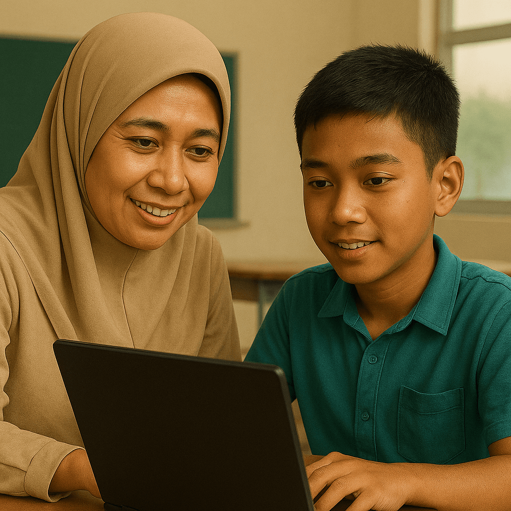 Ilustrasi Kampanye Sekolah Melek Digital